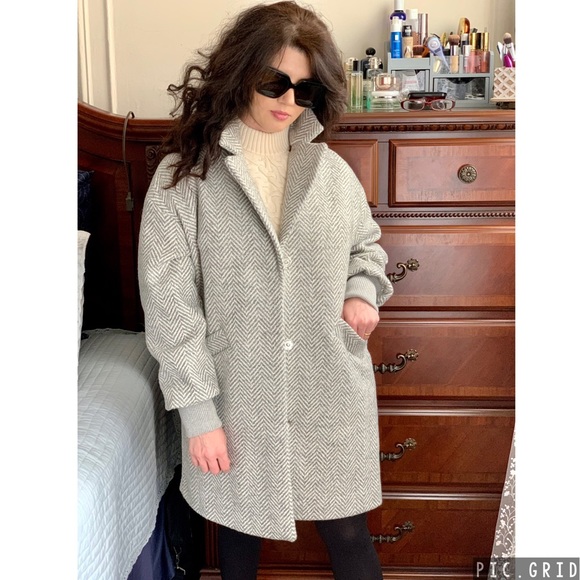 Stradivarius wool coat - Picture 3 of 13